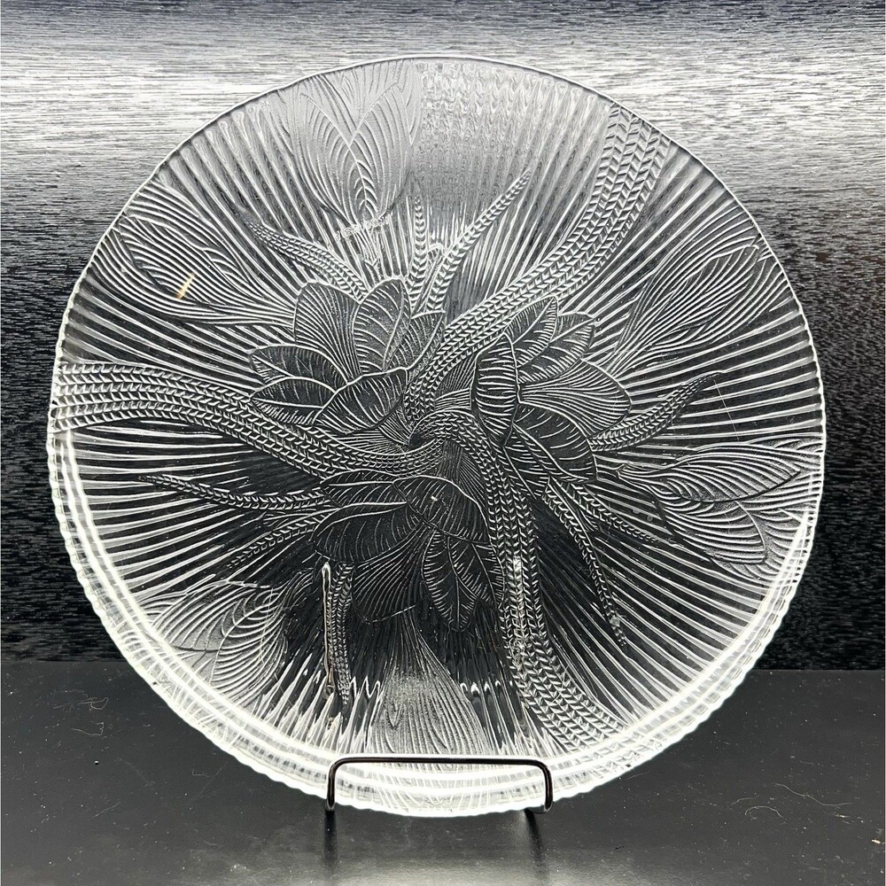 Arcoroc Canterbury Crocus Clear Glass 8” Dinner Plate
